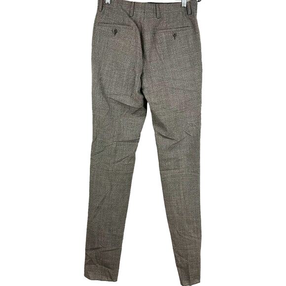 John Varvatos NWT 100% Virgin Wool Gray Trousers Size 44R US 28/29 Non Tailored - Picture 2 of 9